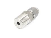 3 8BSP Thread 6mm Tube Dia 304 Stainless Steel Straight Gas Quick Coupler