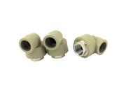 Unique Bargains 3pcs 32mm to 1BSP Thread Water Pipe Elbow Fitting Adapter Connectors