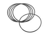 Unique Bargains Black Silicone O ring Oil Sealing Washer Grommet 106mm x 3.5mm 5Pcs
