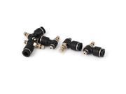 6mm Tube M5 Thread Pneumatic Speed Control Valve Quick Fitting Connector 5pcs