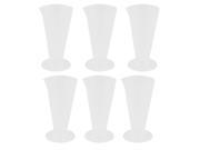 Unique Bargains 6 Pcs 50mL Plastic Conical Beaker Laboratory Graduated Measuring Cylinder Cup