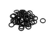 50Pcs Black O Ring 5mm x 1.2mm BUNA N Material Oil Seal Washers Grommets