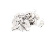 Unique Bargains Home Bathroom Window Shower Drapery Curtain Hook Clip Clamp Silver Tone 20Pcs