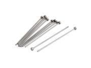 10 Pcs Round Tip Metal Straight Ejector Pins Silver Gray 101mm Long