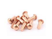 10 Pcs 5 16 Dia. 25 32 L Shank Copper Round Head Solid Rivets Fasteners