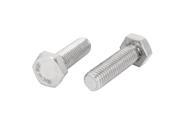 M14 x 47mm Stainless Steel Fasteners Fully Thread Hex Hexagon Bolts Screws 2PCS