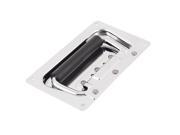 Unique Bargains 13.3cm x 8cm Stainless Steel Door Cabinet Toolbox Chest Pull Handle Puller