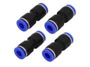 4pcs 6mm to 6mm Straight Push In Quick Fittings Pneumatic Jointer Connector