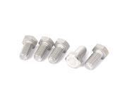 Unique Bargains 1 2 x1 304 Stainless Steel Full Thread Hex Head Machine Bolts Silver Tone 5 Pcs