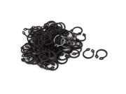 11mm Dia Retaining Ring Internal External Circlip Fastener Black 100pcs