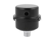 3 8BSP 16mm Thread Black Metal Casing Air Compressor Pump Intake Filter Muffler