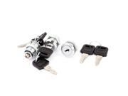 Furniture Fitting Mailbox Cabinets Safety Metal Round Head Cam Lock Camlock 3pcs