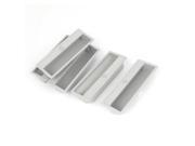 5pcs Gray Plastic Drawer Cabinet Door Finger Insert Recessed Flush Pull Handle
