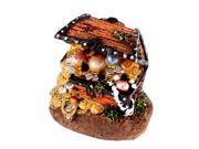 Fish Tank Aquarium Artificial Treasure Box Shaped Air Stone Decor