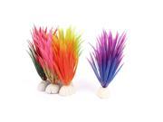 5Pcs Aquarium 4.7 Height High Imitaion Colorful Plastic Aquatic Plants Decor