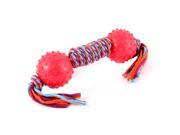 Home Pet Puppy Dog Cat Teeth Cleanning Chew Ball Knotted Braided Rope Bone
