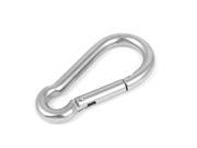 304 Stainless Steel Carabiner Snap Hook Hanger Locking Clip Keychain