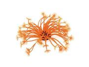 Aquarium Fish Tank Bowl Artificial Fake Water Plant Coral Decor Ornament Orange