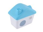 Plastic Cabin Shaped Portable Comfortable Pet Removable Hamster House Blue