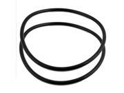 2Pcs Black Universal O Ring 195 x 8.6mm BUNA N Material Oil Seal Washer Grommets