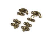 Unique Bargains Antique Style Suitcase Drawer Hasp Boxes Clasp Toggle Latch Bronze Tone 4pcs