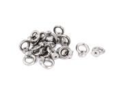 Unique Bargains M6 Female Thread Stainless Steel Lifting Eye Nuts Ring 20 Pcs