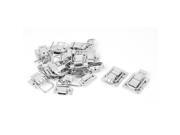 Unique Bargains Stainless Steel Toggle Latch Clasp Silver Tone 12 Pcs for Box Case Suitcase