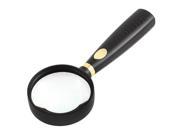 Plastic Rim 50mm Lens 5X Handy Magnifier Reading Magnifying Glass Jewelry Loupe