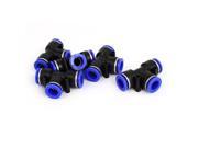 5pcs Pneumatic Tee Union Connector Tube Quick Release Fitting 12mm to 12mm
