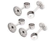 5pcs Stainless Steel 22mm Dia Rod Center Support Bracket Wall Mount