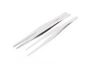 Unique Bargains Stainless Steel Pointed Tip Straight Tweezers Hand Tool 20cm Length 3 Pcs