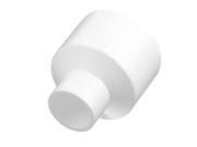40mm 20mm Inner Hole Dia Two Way PVC Water Pipe Hose Coupler Connector White