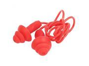 50cm Strap Swimming Water Sport Swim Protection Soft Ear Plugs Earplugs Red