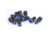 Push in Quick One Touch Straight Fitting 12mm to 8mm 10 Pcs