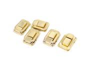 Drawer Case Fittings Hardware Toggle Latch Hasp Gold Tone 36mm Length 5pcs