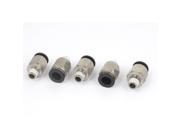 3 8 Tube 1 8BSP Male Thread Straight Air Line Quick Coupler Fittings 5pcs