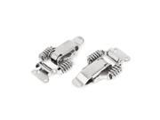 Toolbox Suitcase Spring Loaded Draw Toggle Latch Catch 67mm Silver Tone 2pcs
