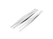 Stainless Steel Pointed Tip Straight Tweezers Hand Tool 16cm Long 3 Pcs