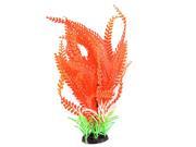 Aquarium Fish Tank landscape Artificial Water Plant Ornament Orange