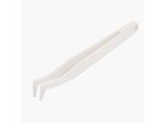 Plastic Anti static Bent Tip Tweezer Safe Maintenance Tool White