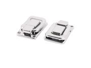 Unique Bargains 40mm x 27mm Drawbolt Closure Jewelery Box Guitar Case Suitcase Latch 2PCS