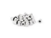 20pcs Stainless Steel M6 Female Thread Dome Head Hex Cap Nut Fasteners