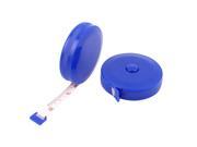 60 Sewing Tailor Retractable Double Sided Tape Ruler Measuring Tool Blue 2pcs