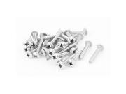 Unique Bargains 5.5mm x 35mm Stainless Steel Phillips Pan Head Self Tapping Screw 30 Pcs