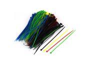 150mm x 3mm Colorful Nylon Self Locking Wire Cable Zip Ties 300 Pcs