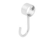 Wardrobe Bathroom 22mm Dia Tube Rod Bag Clothes Coats Hook Hanger