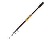 Unique Bargains 7Ft 2.1M Telescopic 5 Section Fishing Rod Spinning Fish Pole Black