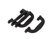 140mm Long Plastic Luggage Part Suitcase Side Carrying Pull Handle Black 4pcs