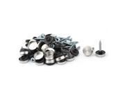 Glass Tea Table Decorative 14mm Head Dia Cap Mirror Screw Nails 32 Pcs