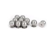 Unique Bargains 10Pcs 25mm Dia Metal Ball Shape Cabinet Drawer Door Handle Pull Knob Silver Tone